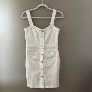 Gap white denim dress